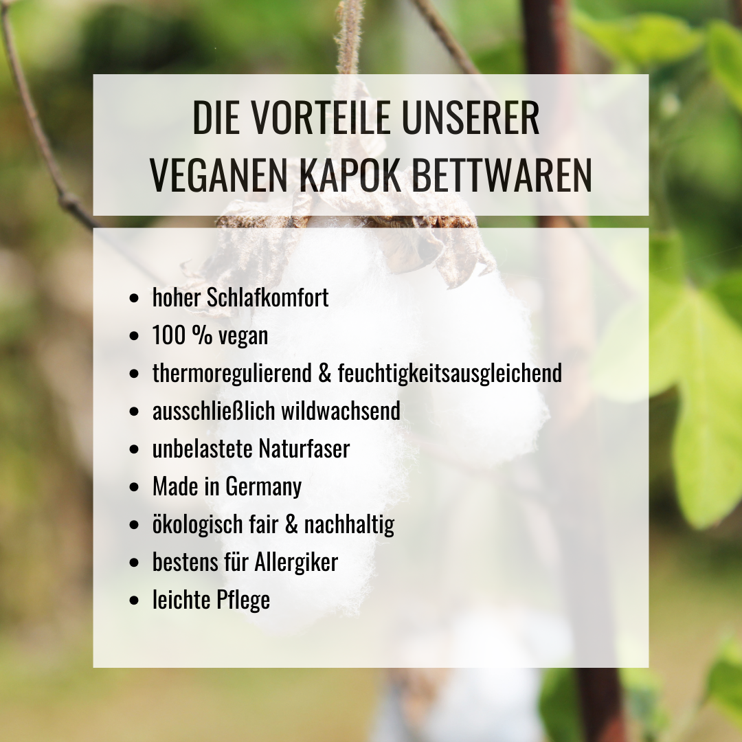 KOMA schlafgut Kapok Bio Kopfkissen Classic