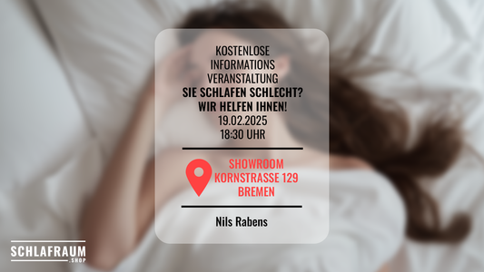 Kostenlose Schlafcoach-Veranstaltung: "Sie schlafen schlecht? Wir helfen Ihnen!"